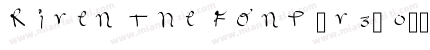 Riven The Font (v3.0)字体转换
